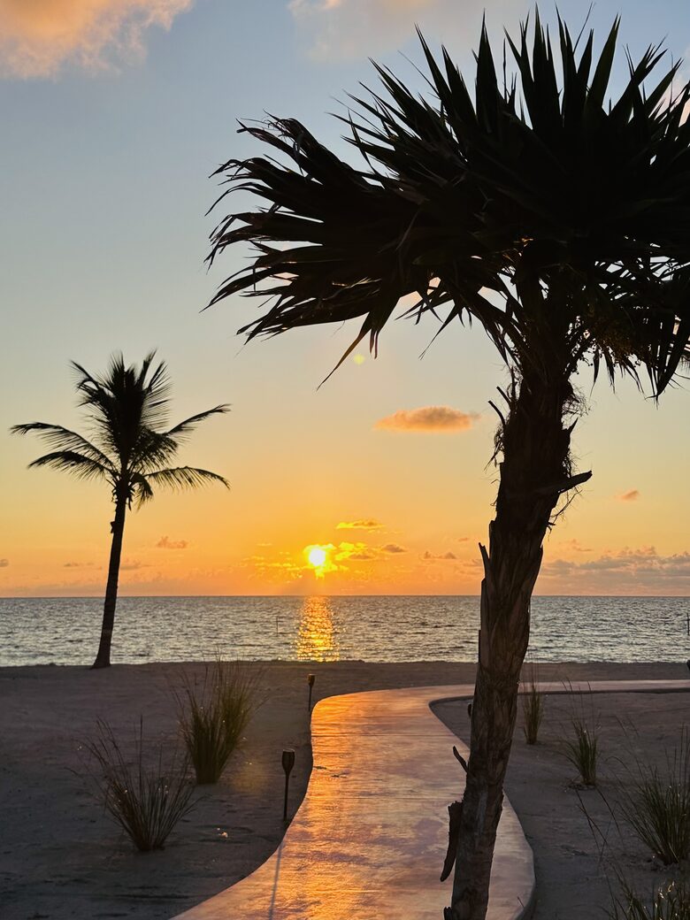 Beach view sunrise