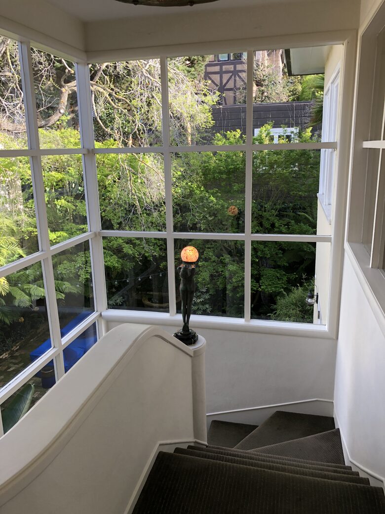 top of stairway second floor to third floor