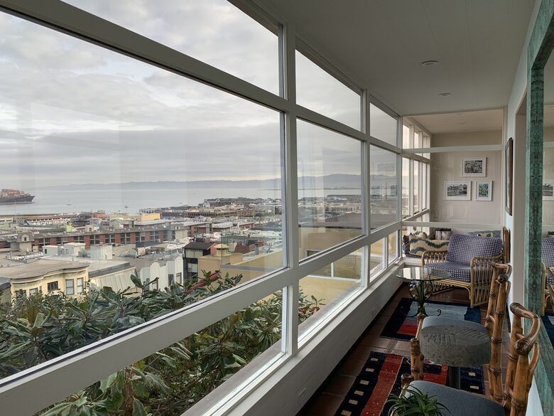 View out front