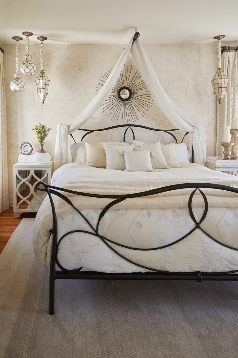 3rd floor white bedroom - King bed