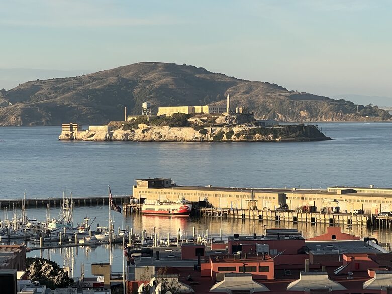 Alcatraz - center view from front deck