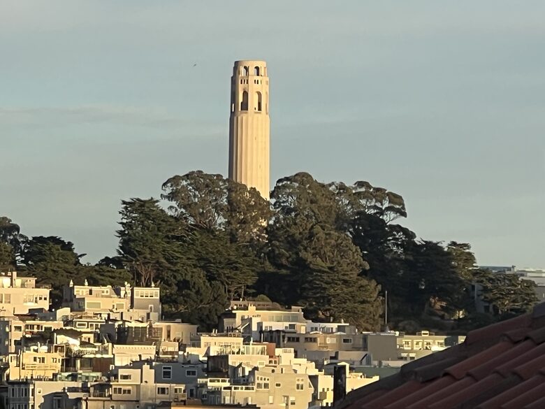 Coit Tower - view from right side front deck