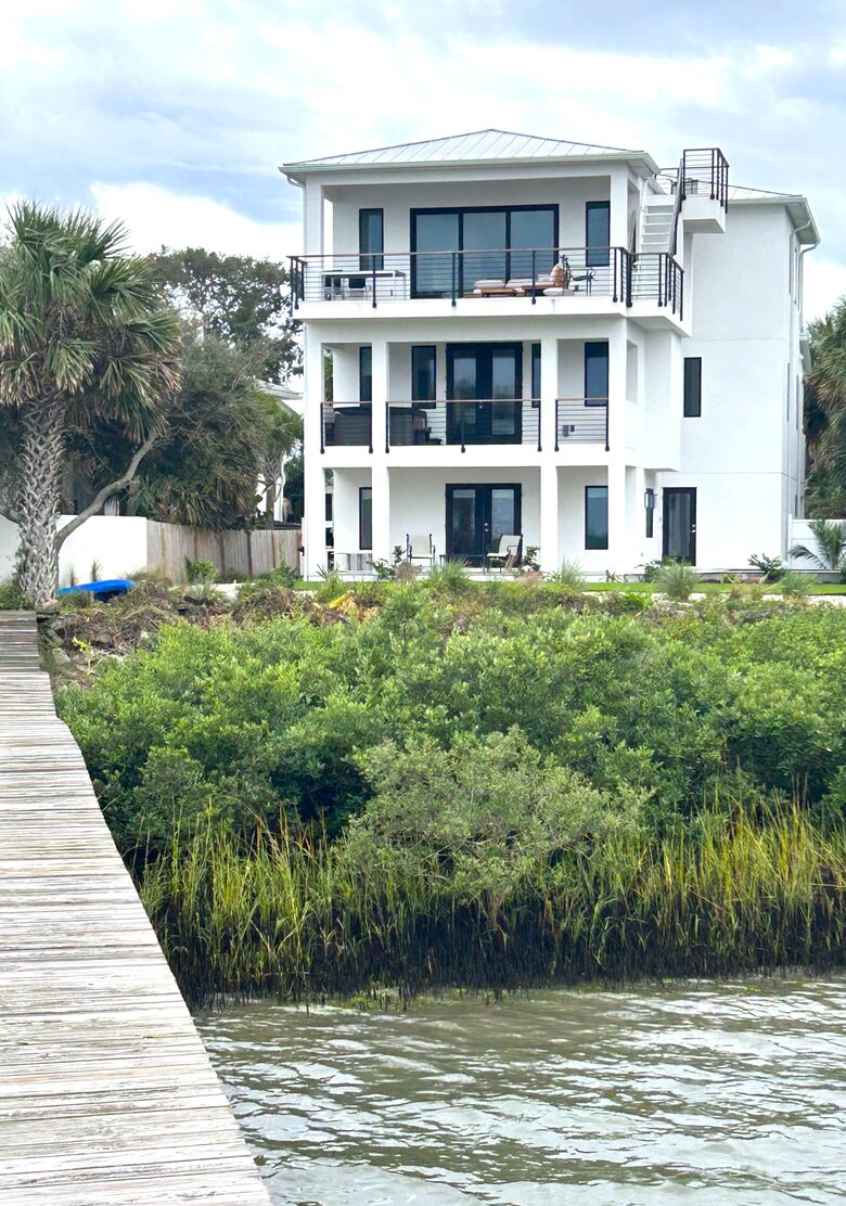 View of the house from the Dock