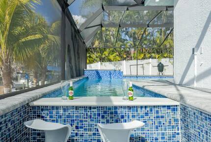 Resort Style Retreat | Gulf Access, Heated Pool & Spa, Boat Dock, Private Beach, Tiki Hut - Cape Coral, Florida