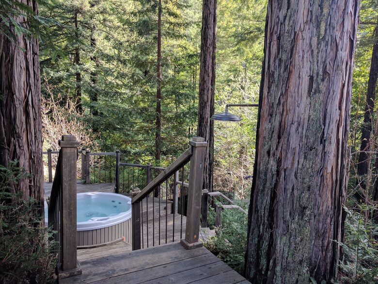 Wine Country Luxury in the Redwoods w/ Hot Tub and Fire Pit - Cazadero, California