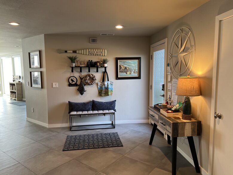 Front door entry area.
