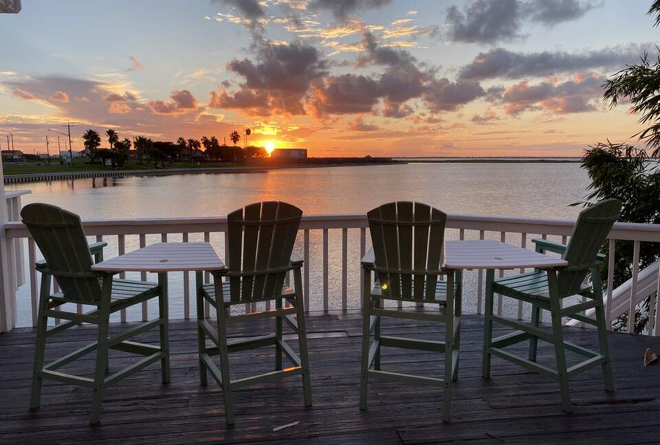 Spacious Waterfront Island Home with Dock and Beautiful Sunsets - Corpus Christi, Texas