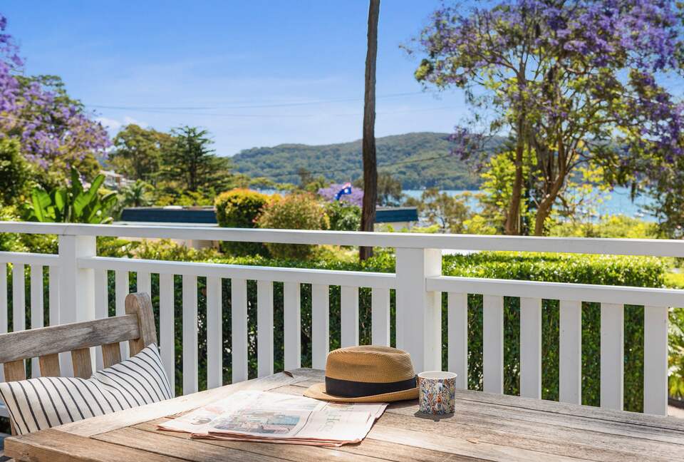 Front balcony (one of two separate outdoor dining spaces)