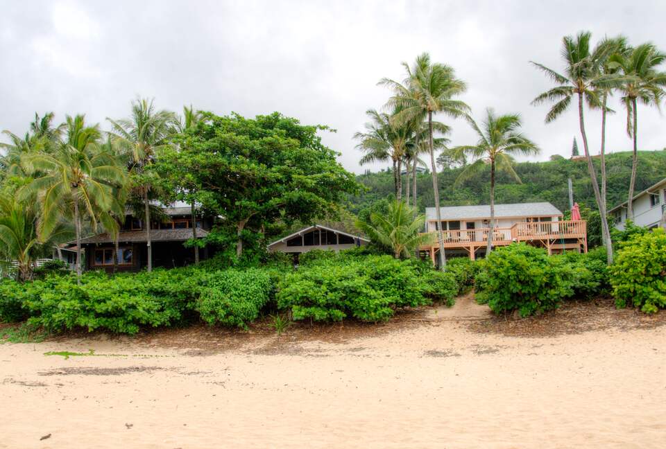 View from Beach back to house