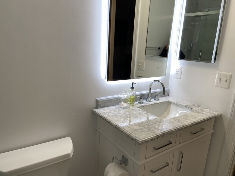 New bathroom installed in 2023.