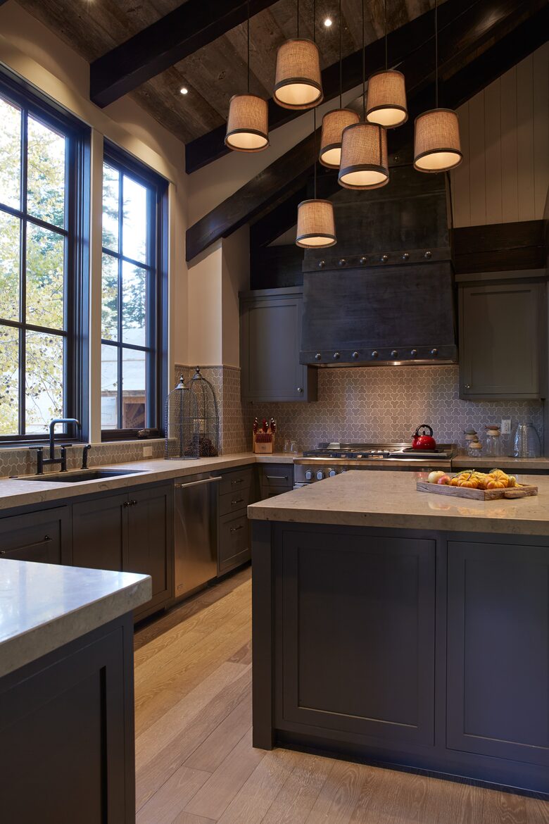 Beautiful kitchen with everything-- double ovens, micro, etc