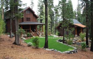 Private 2 acres, 2 blocks from lake, on Homewood Resort