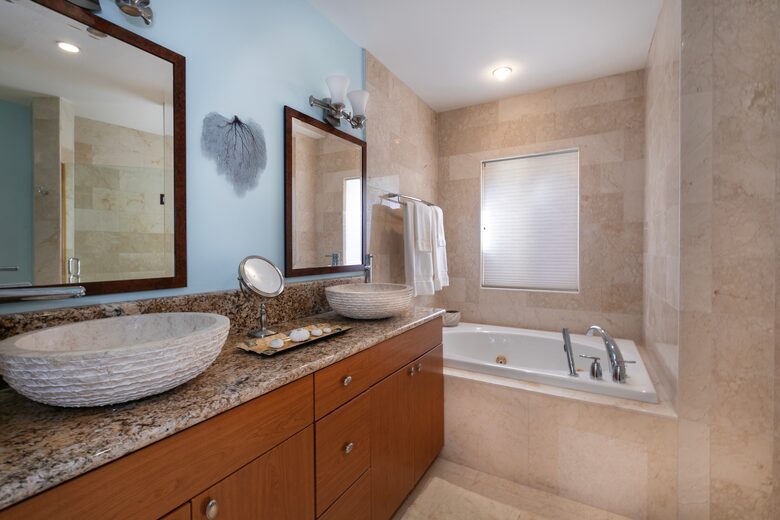 1st Master Bath (tub and seperate shower)
