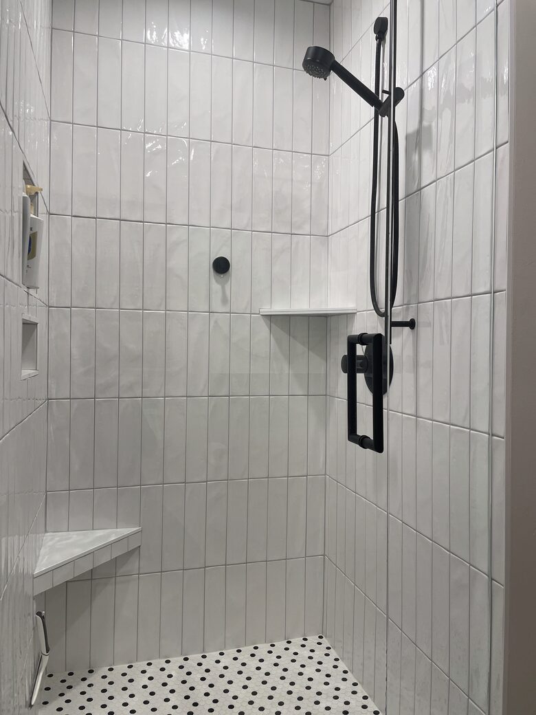 Shower bunk room