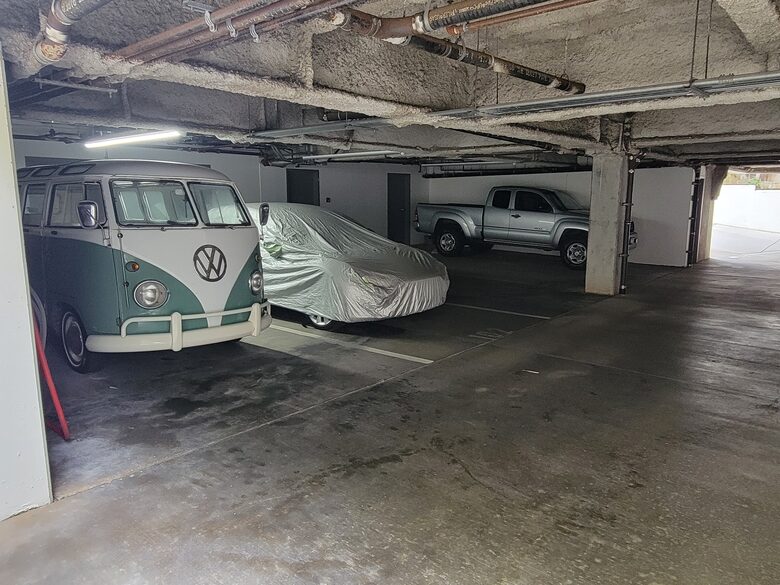 Covered and gated parking garage