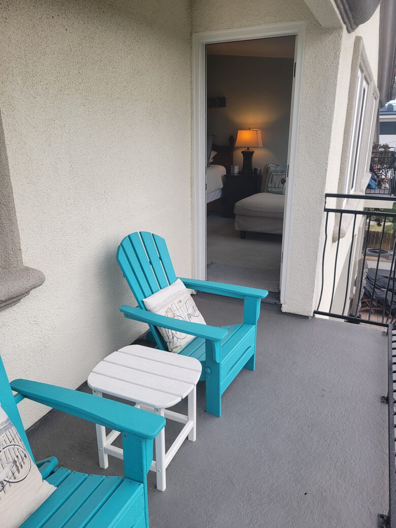 Master bedroom balcony