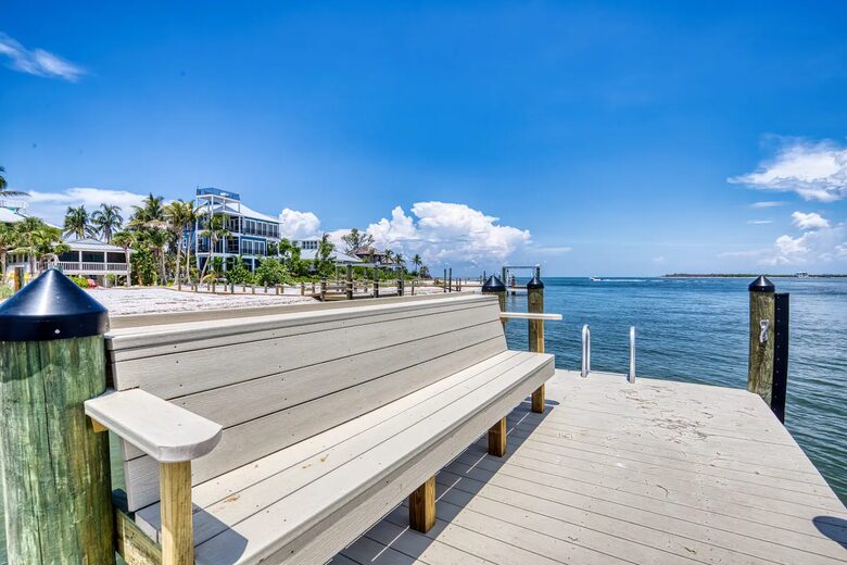 Latitude Adjustment- Beachfront with an Amazing Lit Private Fishing Dock w/ Sunrise Views - North Captiva, Florida