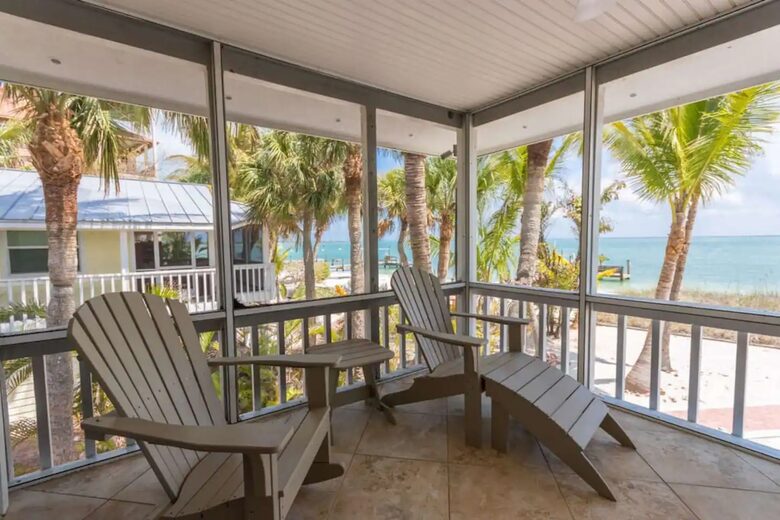 Latitude Adjustment- Beachfront with an Amazing Lit Private Fishing Dock w/ Sunrise Views - North Captiva, Florida