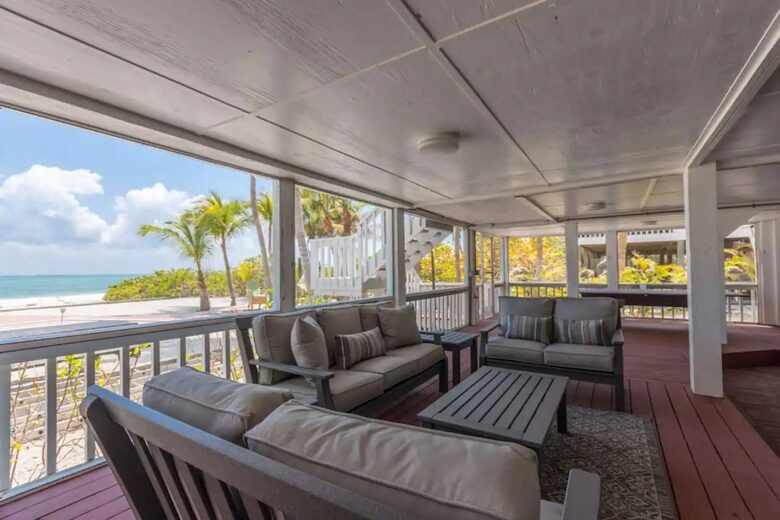 Latitude Adjustment- Beachfront with an Amazing Lit Private Fishing Dock w/ Sunrise Views - North Captiva, Florida
