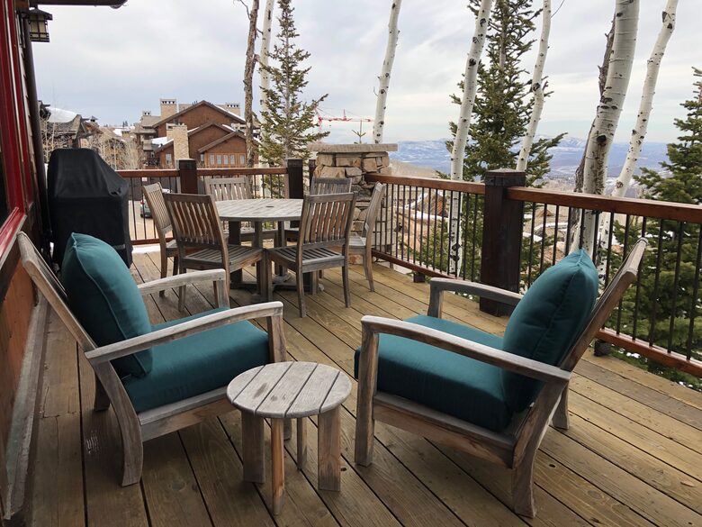 Huge balcony at our home with great and 20-mile views!