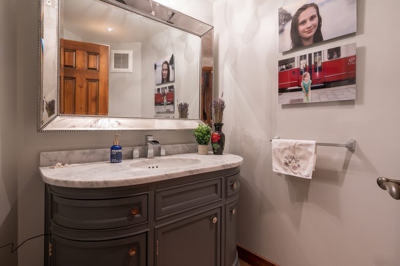Main floor powder room