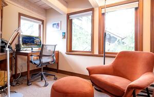 Upstairs master - work desk and lounge chair
