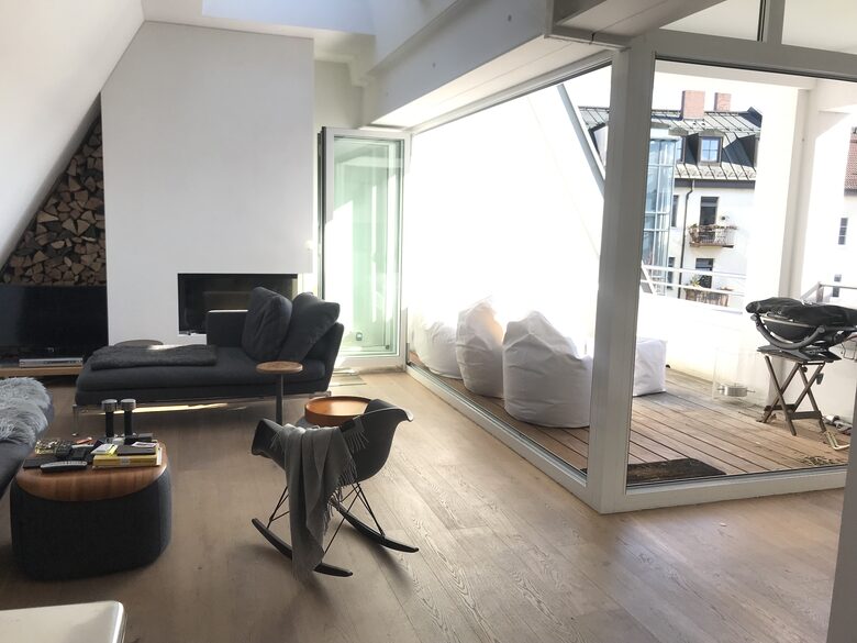 Rooftop Apartment With Fireplace And Terrace - Munich, Germany