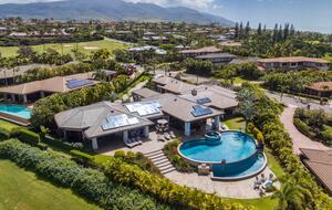 Arial view of home