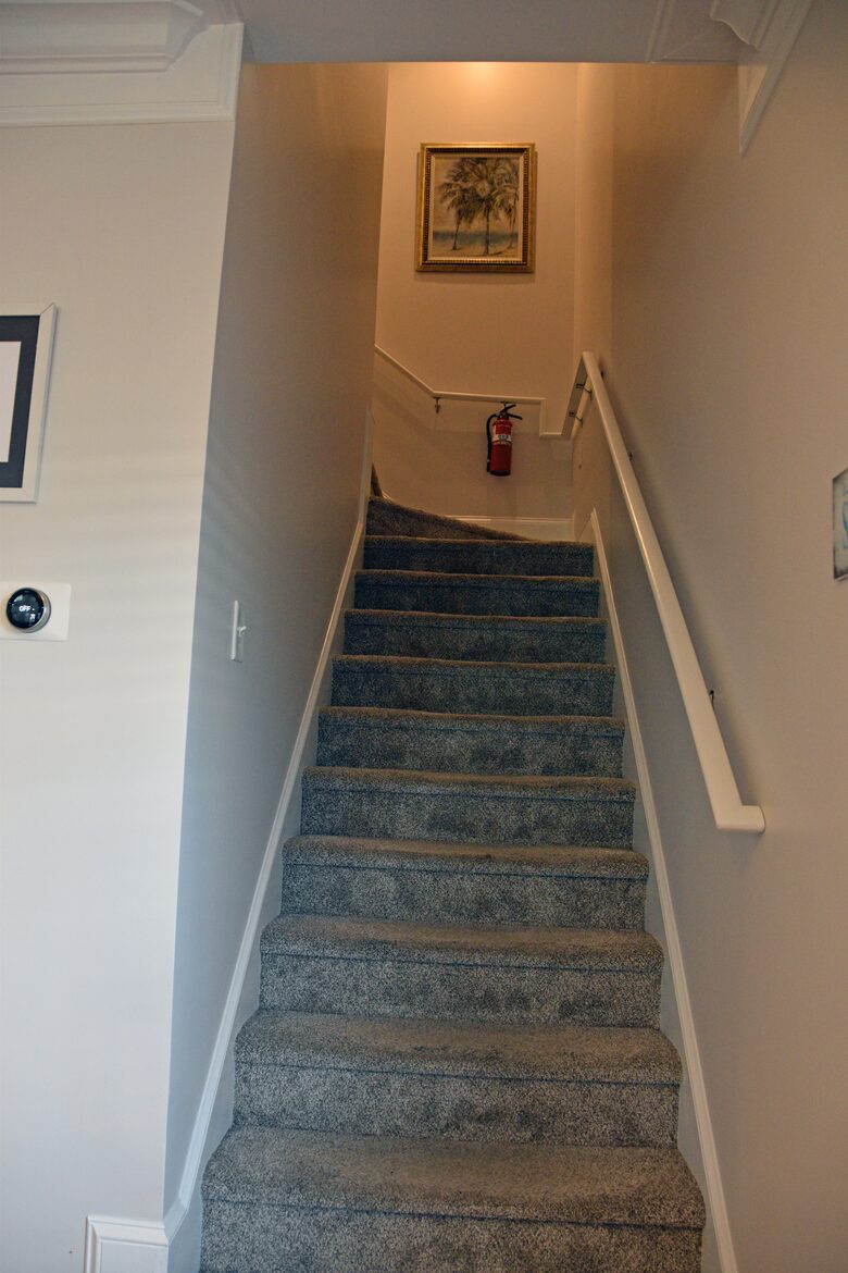 Stairs to the second floor bedrooms