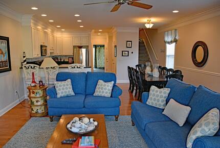 First Floor Dining and Living Area