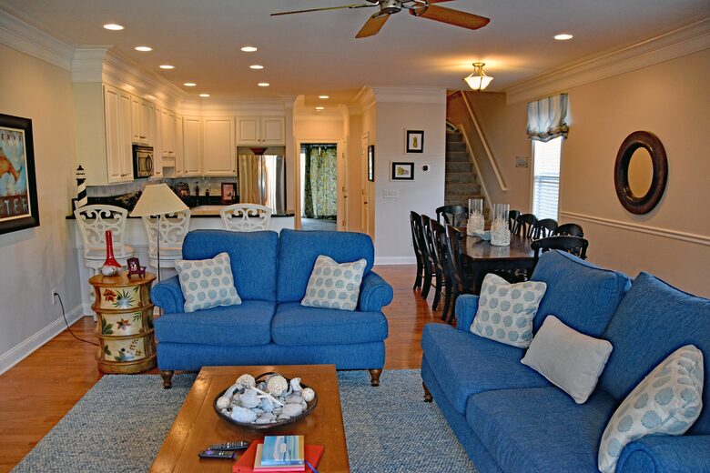 First Floor Dining and Living Area