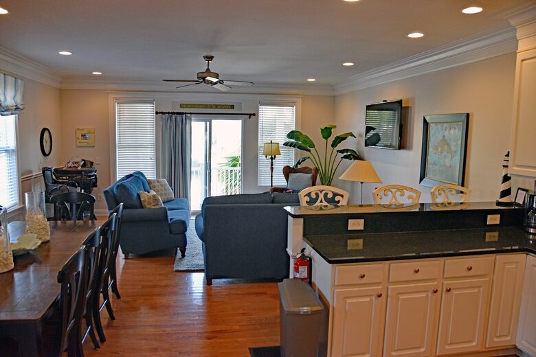 First Floor Dining and Living Area