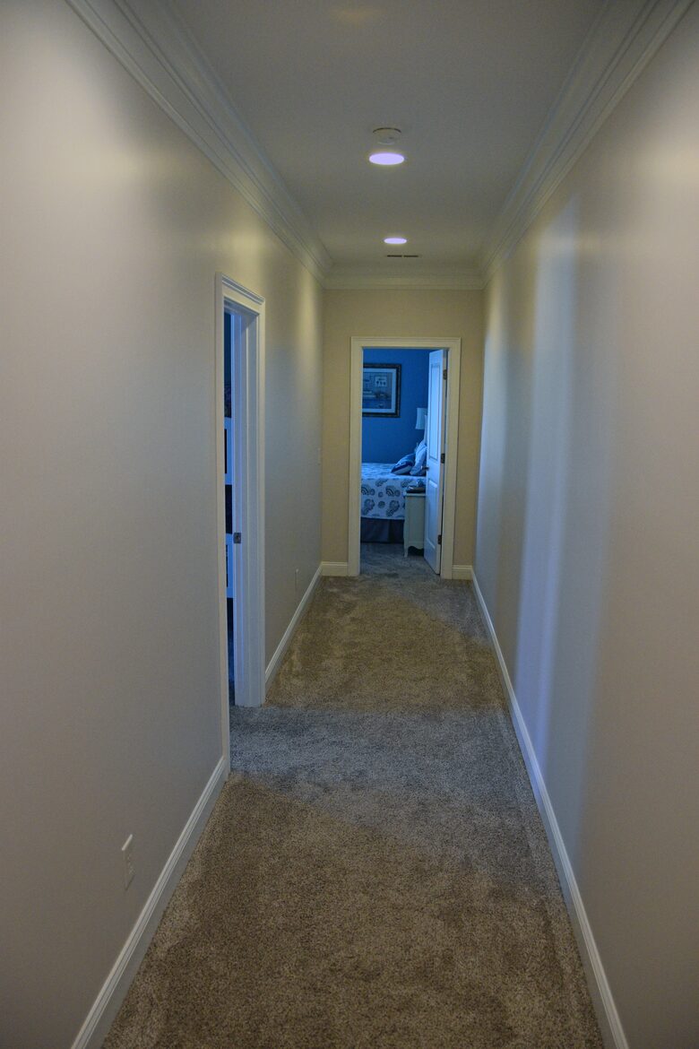Hallway to the bunkbed room and second floor Master Suite