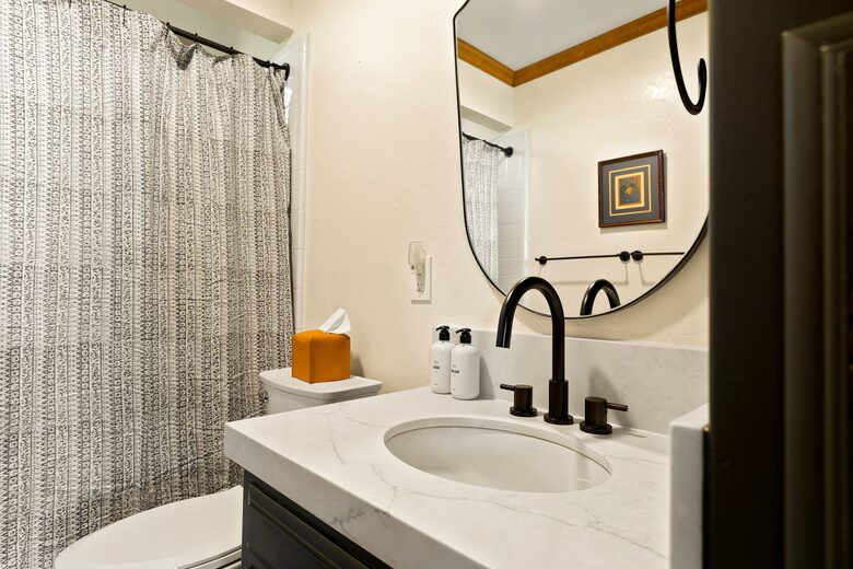 2nd full bath. Public Goods toiletry included in every bathroom