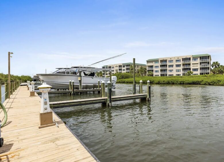 Custom Home With Boat Slip Steps from the Ocean and Town - New Smyrna Beach, Florida