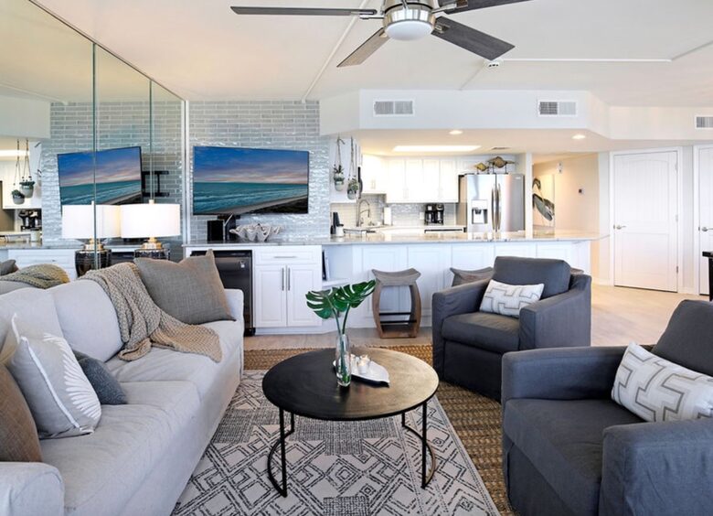 Open living room