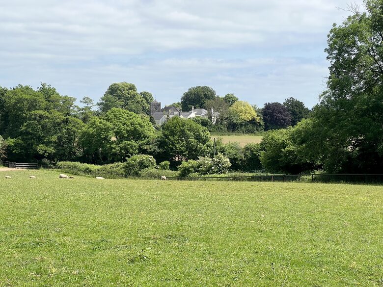 View of Old Rectory Manor House from nearby footpaths