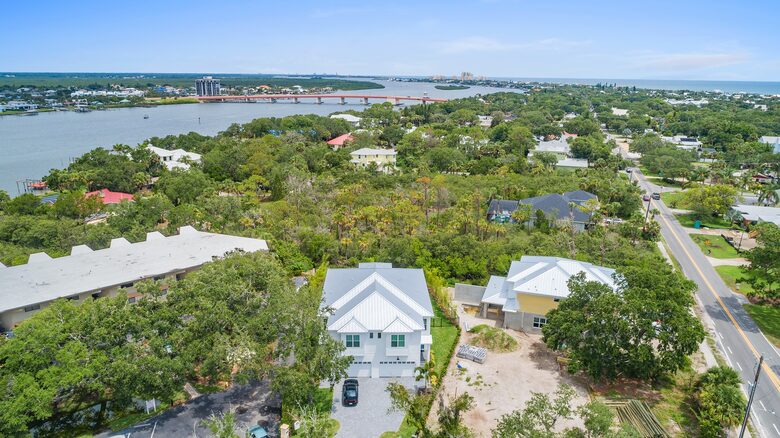 Custom Home With Boat Slip Steps from the Ocean and Town - New Smyrna Beach, Florida