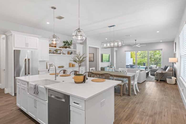 Custom Home With Boat Slip Steps from the Ocean and Town - New Smyrna Beach, Florida