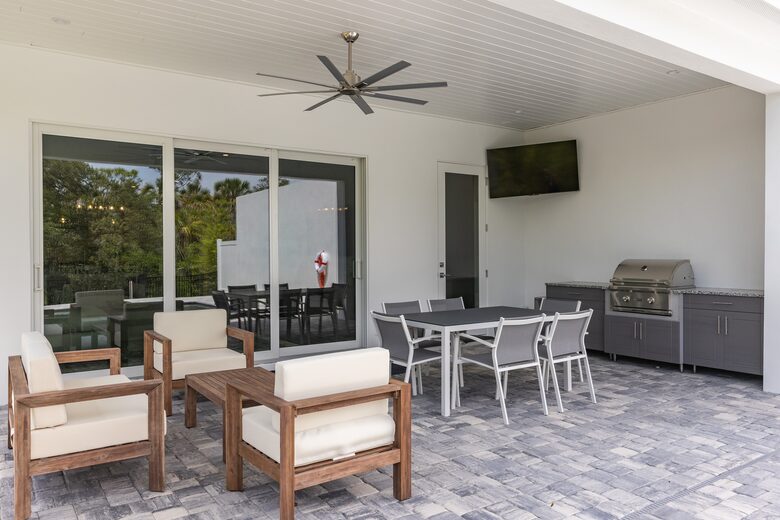 Custom Home With Boat Slip Steps from the Ocean and Town - New Smyrna Beach, Florida