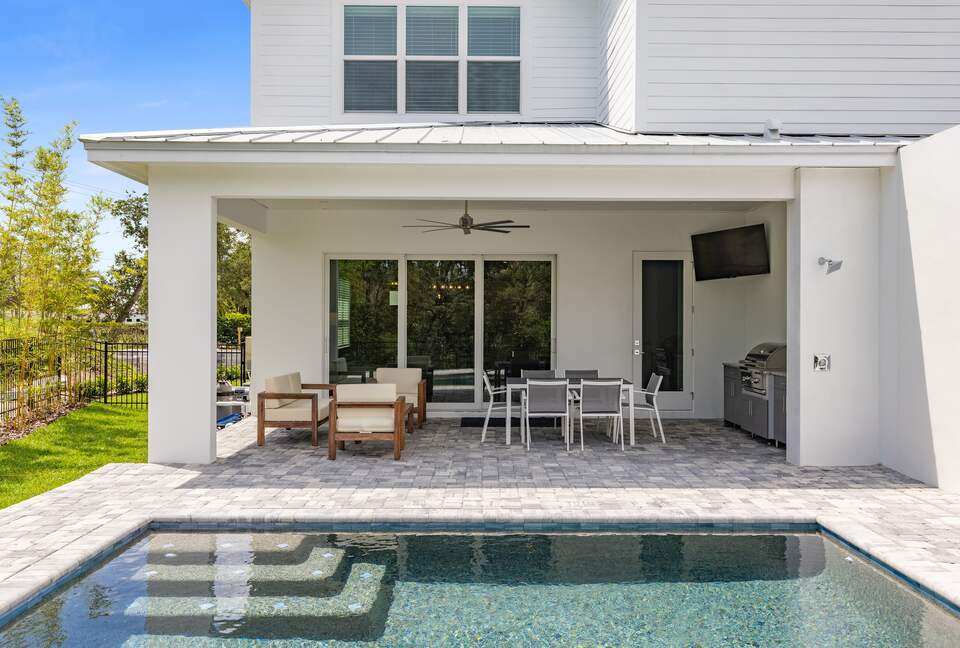 Custom Home With Boat Slip Steps from the Ocean and Town - New Smyrna Beach, Florida