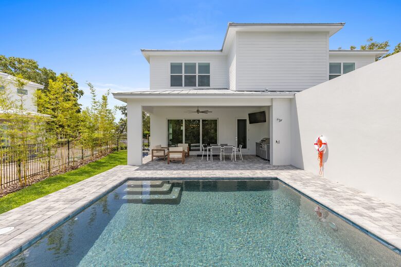 Custom Home With Boat Slip Steps from the Ocean and Town - New Smyrna Beach, Florida