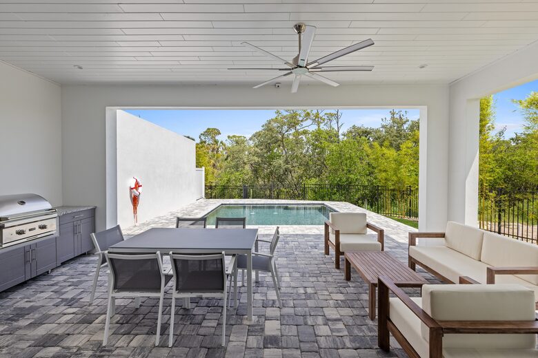 Custom Home With Boat Slip Steps from the Ocean and Town - New Smyrna Beach, Florida