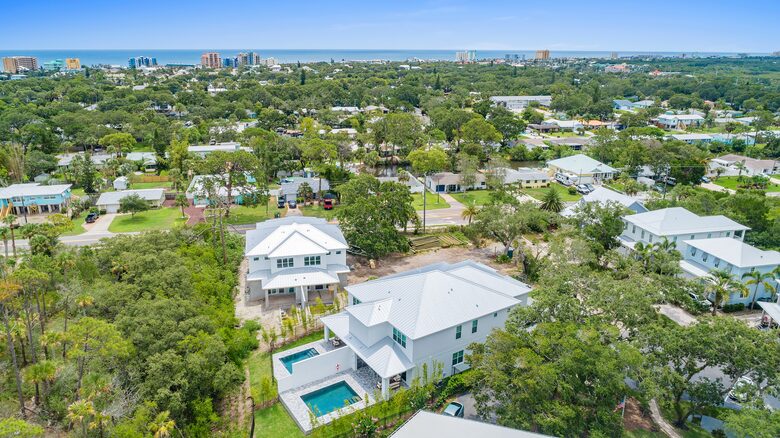Custom Home With Boat Slip Steps from the Ocean and Town - New Smyrna Beach, Florida