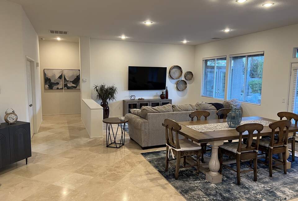 Dining and living room