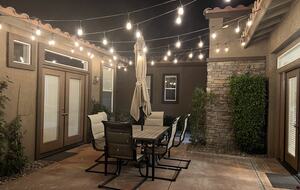 courtyard between casita and kitchen