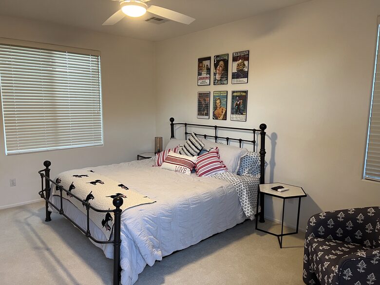 casita king size bedroom walk in closet and full bath