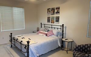 casita king size bedroom walk in closet and full bath