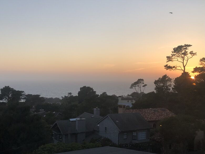 Sunset cocktails on the porch view!