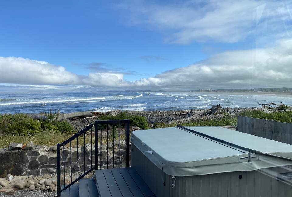 Hot tub on the beach